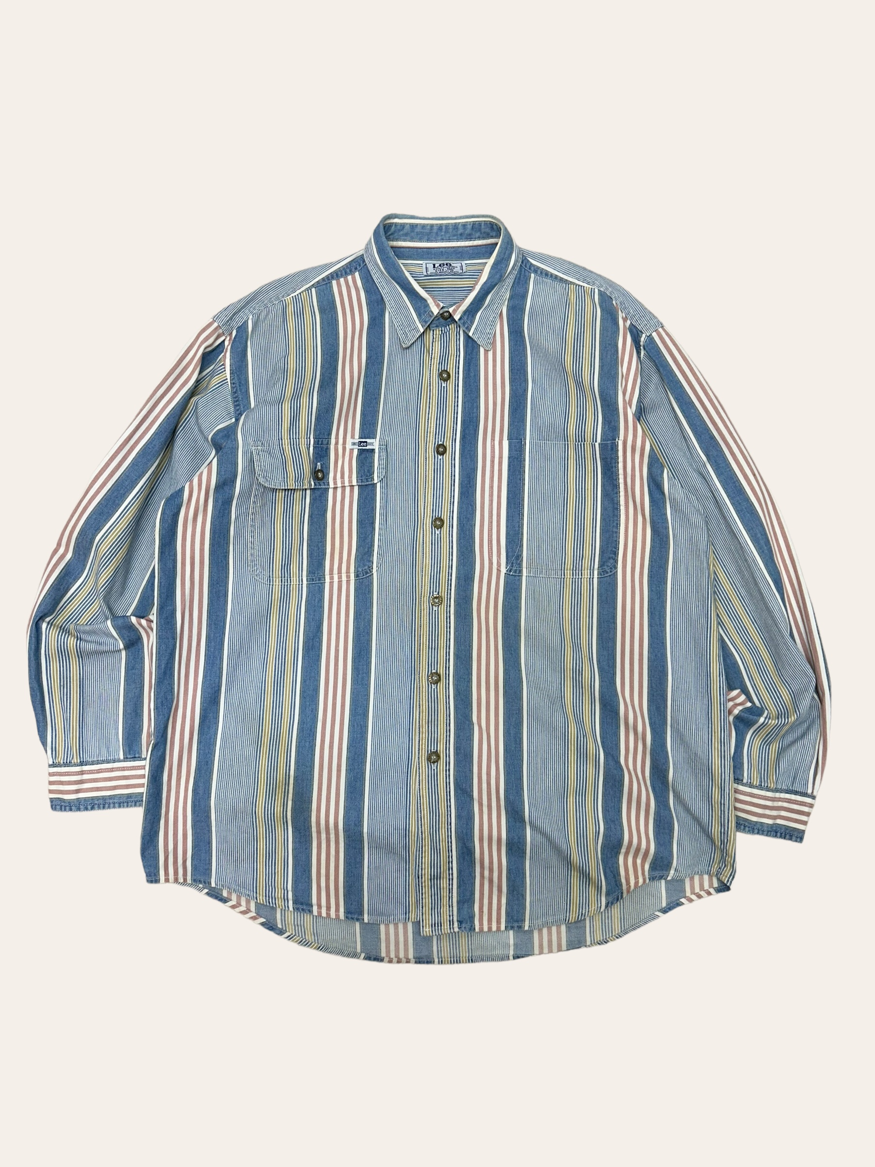 LEE 90&#039;s multicolor stripe work shirt 100